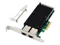 MicroConnect - nätverksadapter - PCIe 3.0 x4 - 10 Gigabit Ethernet x 2 MC-PCIE-X550