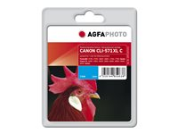 AgfaPhoto - cyan - kompatibel - återanvänd - bläckpatron (alternativ för: Canon 0332C001, Canon CLI-571CXL) APCCLI571XLC