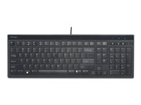 Kensington SlimType - tangentbord - brittisk - svart Inmatningsenhet K72357UK