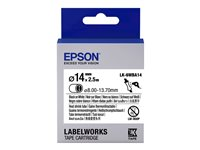 Epson LabelWorks LK-6WBA14 - rör - 1 rulle (rullar) - Rulle (1,4 cm x 2,5 m) C53S656903