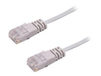 MicroConnect nätverkskabel - 1 m - grå V-UTP601-FLAT
