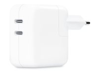 Apple 35W Dual USB-C Port Power Adapter - strömadapter - 35 Watt MNWP3ZM/A