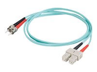 C2G SC-ST 10Gb 50/125 OM3 Duplex Multimode PVC Fiber Optic Cable (LSZH) - nätverkskabel - 1 m - havsblå 85522