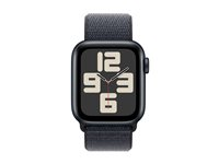 Apple Watch SE (GPS + Cellular) 2a generation - midnattsaluminium - smart klocka med sportögla - bläck - 32 GB MXGA3QN/A