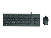 HP 150 - sats med tangentbord och mus - svart Inmatningsenhet 240J7AA