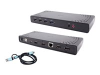 i-Tec - dockningsstation - USB-C / USB 3.0 / Thunderbolt 3 / Thunderbolt 4 - 2 x HDMI - 1GbE CADUALHDMIDOCKPDUK