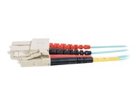 C2G LC-SC 10Gb 50/125 OM3 Duplex Multimode PVC Fiber Optic Cable (LSZH) - nätverkskabel - 7 m - havsblå 85535