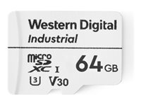 Western Digital Industrial - flash-minneskort - 64 GB - mikroSDXC UHS-I MSD-064G