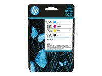 HP 950/951 - 4-pack - svart, gul, cyan, magenta - original - bläckpatron 6ZC65AE