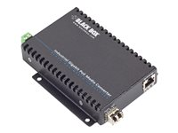 Black Box Industrial PoE Gigabit Ethernet Media Converter - fibermediekonverterare - GigE - TAA-kompatibel LGC5300A