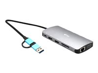 i-Tec Nano Dock - dockningsstation - USB 3.0 / USB4 / Thunderbolt 4 - VGA, 2 x HDMI - 1GbE CANANOTDOCKPD