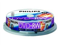 Philips DN4S4B10F - DVD-RW x 10 - 4.7 GB - lagringsmedier DN4S4B10F/00