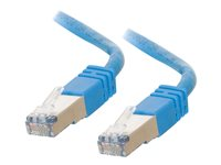 C2G Cat5e Booted Shielded (STP) Network Patch Cable - patch-kabel - 50 m - blå 83779