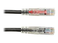 Black Box GigaTrue 3 CAT6 550-MHz Lockable Patch Cable (UTP) - Black - patch-kabel - 30.5 cm - svart C6PC70-BK-01