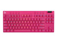 Logitech G PRO X TKL - tangentbord - QWERTY - USA, internationellt - rosa Inmatningsenhet 920-012159