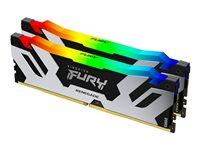 Kingston FURY Renegade RGB - DDR5 - sats - 48 GB: 2 x 24 GB - DIMM 288-pin - 6400 MHz / PC5-51200 - ej buffrad KF564C32RSAK2-48