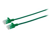 MicroConnect nätverkskabel - 1 m - grön V-UTP6A01G-SLIM