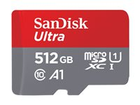 SanDisk Ultra - flash-minneskort - 512 GB - mikroSDXC UHS-I SDSQUAC-512G-GN6MA