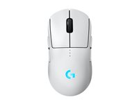 Logitech G PRO 2 - mus - gaming - 2.4 GHz, USB - vit 910-007303