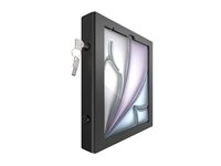 Compulocks iPad Air M2 13" (2024), Apex Enclosure Core Stand monteringssats - synliga kameror och sensorer fram/bak - för surfplatta - fast i 45 grader - svart 111B13APXB