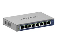 NETGEAR Plus GS108Ev4 - switch - 8 portar - ohanterad - rackmonterbar GS108E-400EUS