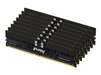 Kingston FURY Renegade Pro - DDR5 - sats - 128 GB: 8 x 16 GB - DIMM 288-pin - 6400 MHz / PC5-51200 - registrerad KF564R32RBEK8-128