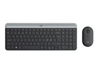 Logitech Slim Wireless Combo MK470 - sats med tangentbord och mus - Nordisk - grafit Inmatningsenhet 920-009200