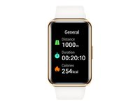 Huawei Watch Fit Elegance smart klocka med rem - frostvit - 4 GB 55026333