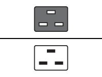 Fujitsu - förlängningskabel för ström - IEC 60320 C19 till IEC 60320 C20 S26361-F3151-L300