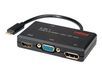 Roline videokort - DisplayPort / HDMI / USB / VGA - 10 cm 12.03.3138