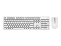 Dell KM636 - sats med tangentbord och mus - QWERTY - spansk - vit Inmatningsenhet KM636-WH-SPN