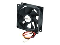 StarTech.com 80x25mm Ball Bearing Quiet Computer Case Fan w/ TX3 Connector - 3 pin case Fan - TX3 Fan - computer case Fan (FAN8X25TX3L) - fläktsats för system FAN8X25TX3L