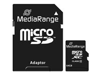 MediaRange - flash-minneskort - 64 GB - microSDXC MR955