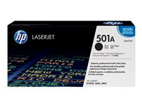 HP 501A - svart - original - LaserJet - tonerkassett (Q6470A) Q6470A