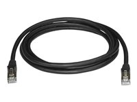 StarTech.com Cat6a Ethernet-kabel - skärmad (STP) - 2 m, svart - patch-kabel - 2 m - svart 6ASPAT2MBK