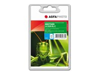 AgfaPhoto - cyan - kompatibel - återanvänd - bläckpatron (alternativ för: Brother LC-225XLC) APB225CD