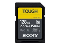 Sony SF-M Series Tough SF-M128T - flash-minneskort - 128 GB - SDXC UHS-II SFM128T.SYM