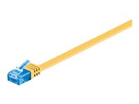 MicroConnect nätverkskabel - 1 m - gul V-UTP6A01Y-FLAT