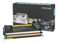 Lexmark - gul - original - tonerkassett - LCCP, LRP C734A1YG