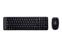 Logitech Wireless Combo MK220 - sats med tangentbord och mus - italiensk - mörkgrå 920-003721