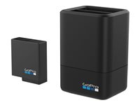 GoPro Dual Battery Charger + Battery batteriladdare - med batteri - Li-Ion ADDBD-001-EU