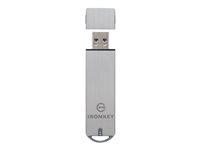 IronKey Enterprise S1000 - USB flash-enhet - 128 GB - TAA-kompatibel IKS1000E/128GB