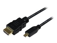 StarTech.com 0.5m High Speed HDMI Cable with Ethernet HDMI to HDMI Micro - HDMI-kabel med Ethernet - 50 cm HDADMM50CM