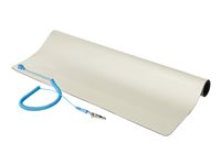 StarTech.com 23x47in Anti Static Mat, ESD Mat for Electronics Repair, Anti Static Desk Mat w/Detachable Grounding Wire, ANSI/ESD S 4.1 Compliant, Flexible Thermoplastic Work Mat/Pad - Suitable for Tables (LG-ANTI-STATIC-MAT) - antistatisk matta - löstagbar jordledning LG-ANTI-STATIC-MAT