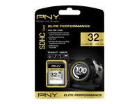 PNY Elite Performance - flash-minneskort - 32 GB - SDHC UHS-I SD32G10ELIPER-EF