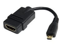 StarTech.com Höghastighets-HDMI-kabeladapter på 12 cm - HDMI till HDMI Micro - F/M - HDMI-adapter - 1.2 cm HDADFM5IN
