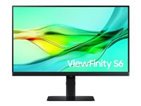 Samsung ViewFinity S6 S24D600UAU - S60UD Series - LED-skärm - QHD - 24" - HDR LS24D600UAUXEN