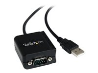 StarTech.com FTDI USB till seriell RS232-kabeladapter med 1 port och COM-retention - seriell adapter - USB - RS-232 ICUSB2321F