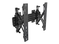 Multibrackets PRO Series M Wallmount Pro MBW1U Push In Pop Out konsol - för LCD-display - svart 7350073735105