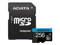 ADATA Premier - flash-minneskort - 256 GB - mikroSDXC UHS-I AUSDX256GUICL10A1-RA1